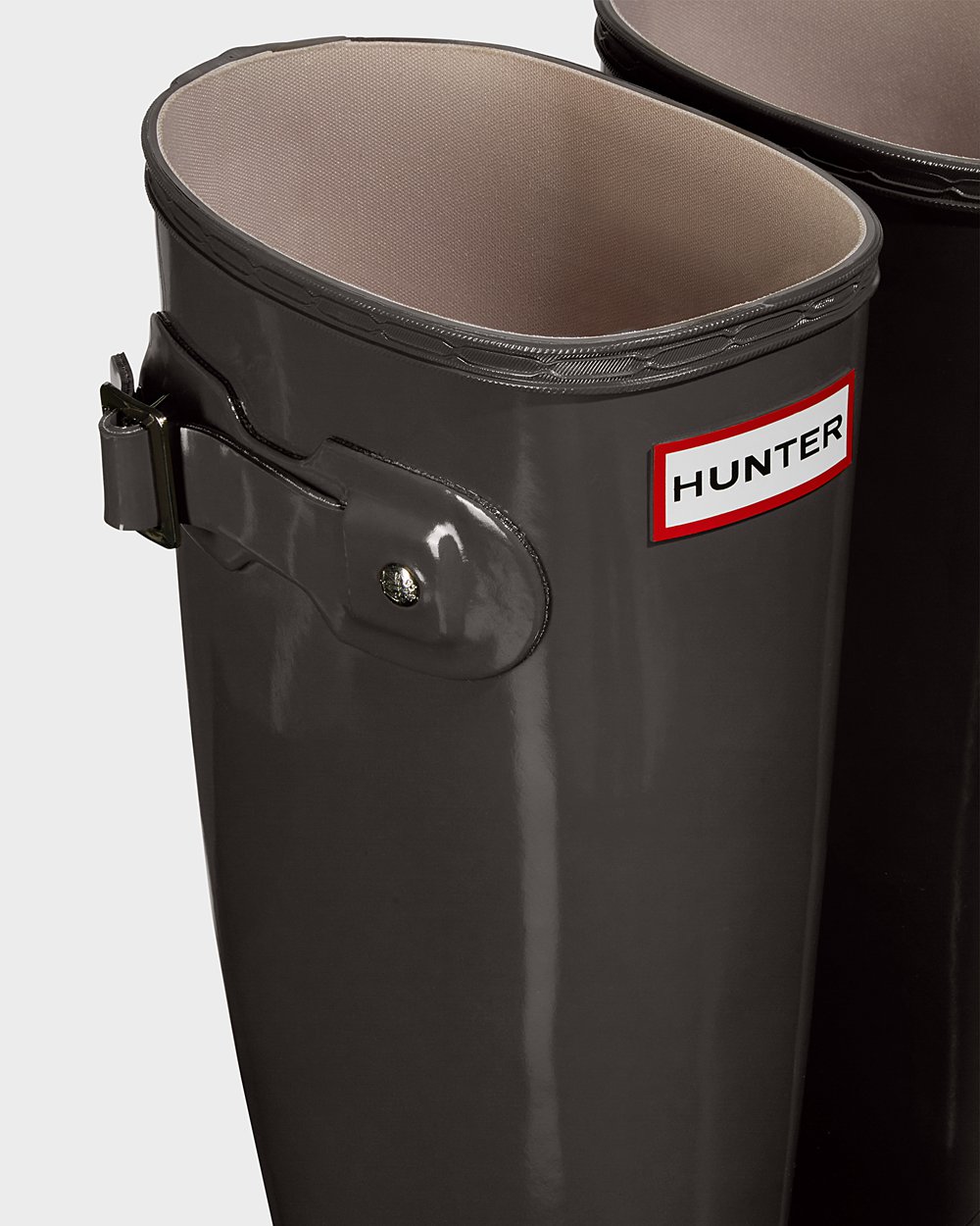 Women Hunter Original Gloss | Tall Rain Boots Grey | NZ-47965-ANCE